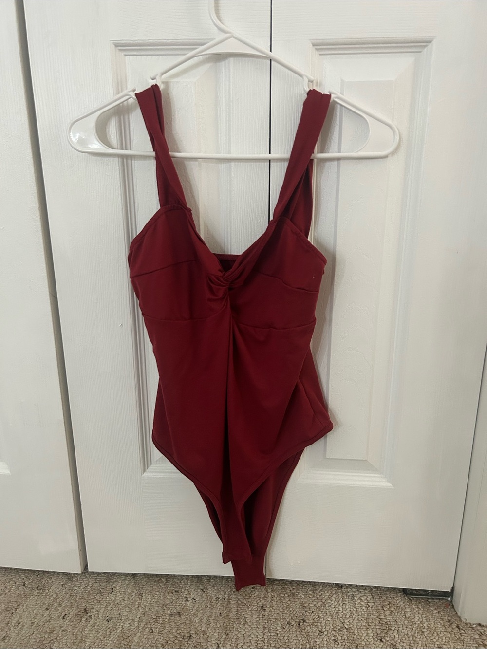 Deep Wine Red body suit